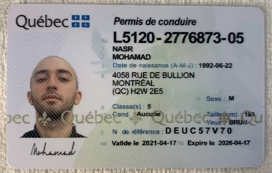 Manitoba Drivers License