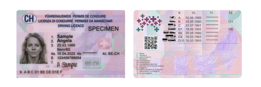 Switzerland Drivers License