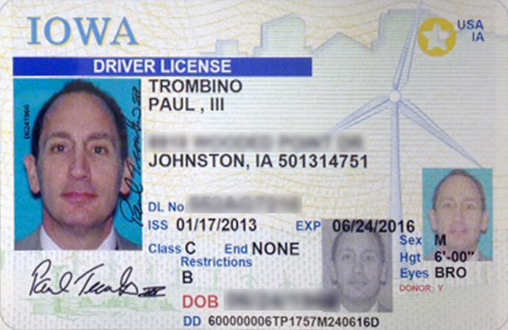 Iowa Driver’s license