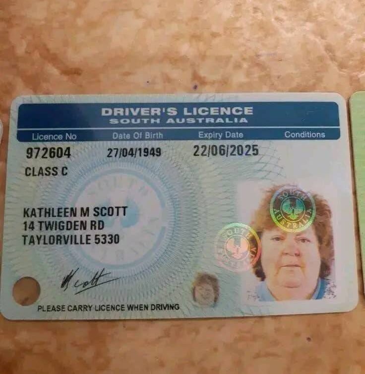 South Australia Driver license